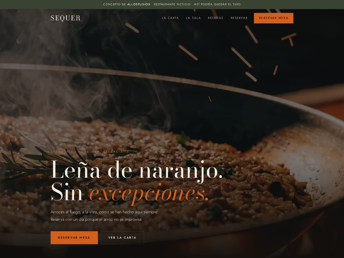 Web de concepto Sequer